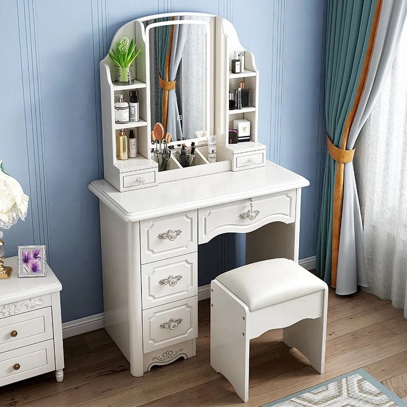 Desk Setup Simple - Meisjes witte en roze moderne houten