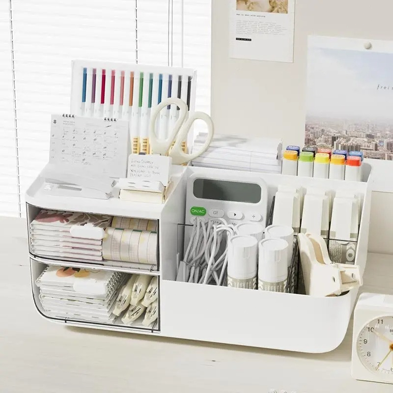 Desk Setup Organizer - Multifunctionele bureau-organizer met grote capaciteit en
