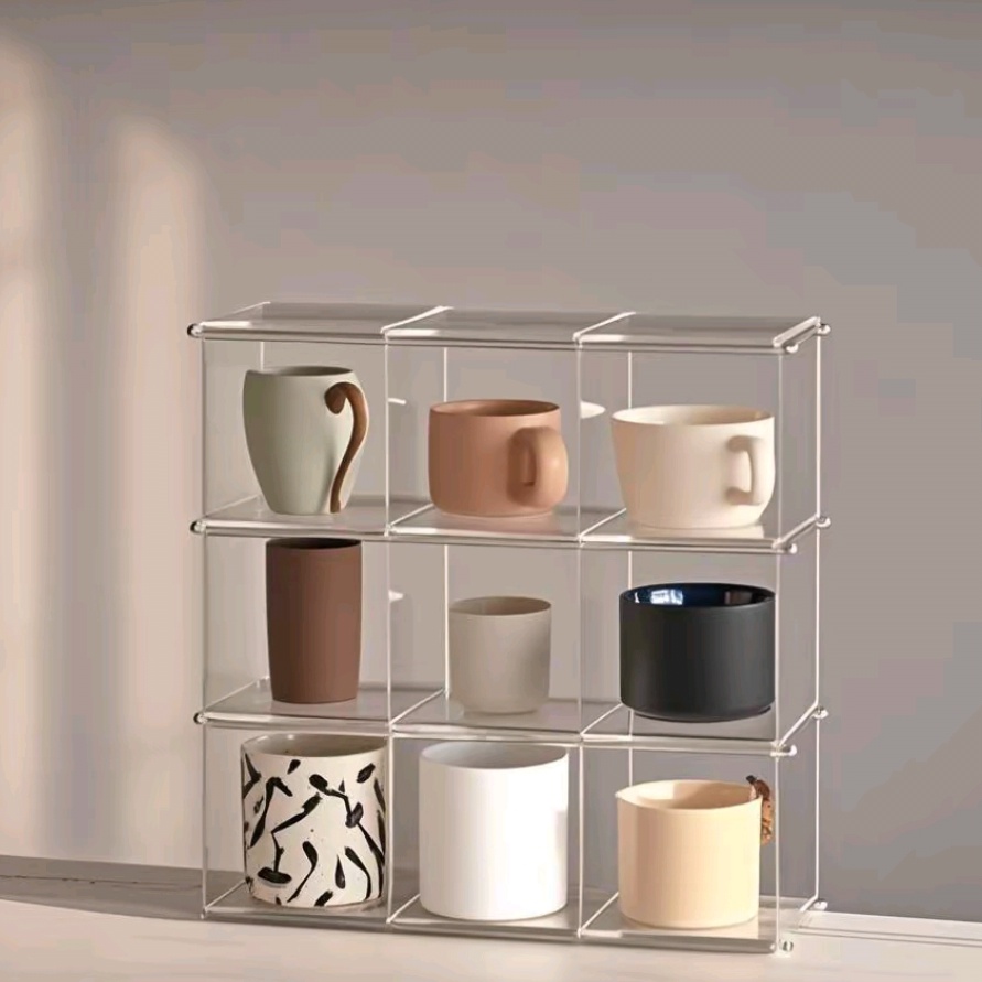 Desk Setup Organizer - Acryl Display Plank Kopjes Opbergrek Desktop