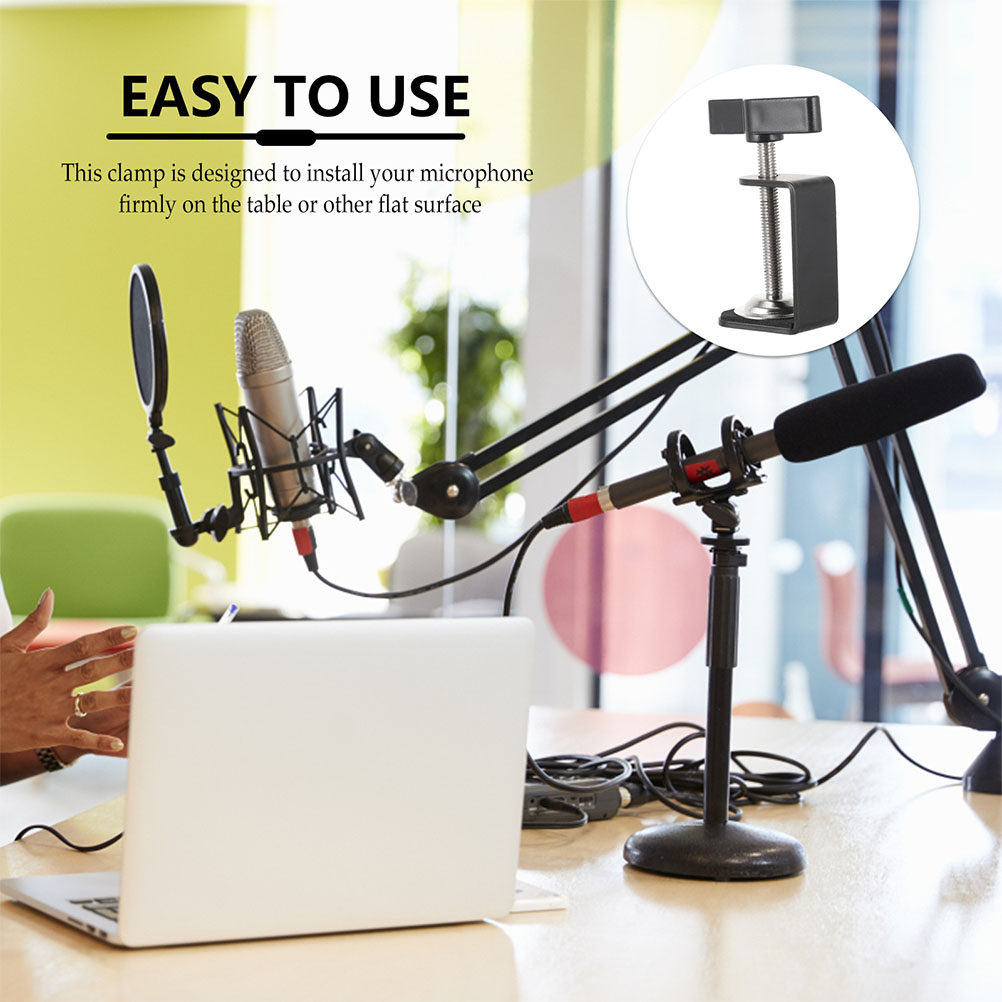 Desk Setup With Laptop And Monitor - Hoge Sterkte Stalen Tafelklem voor Monitor,