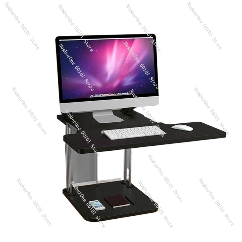 Desk Setup With Laptop And Monitor - In hoogte verstelbare sta-bureauconverter voor desktopwerkstations,