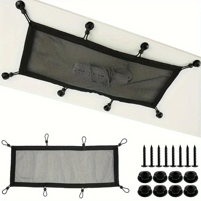 Desk Setup Organizer - 8-gaats netwerkzak onder bureau kabelmanagementnet onder