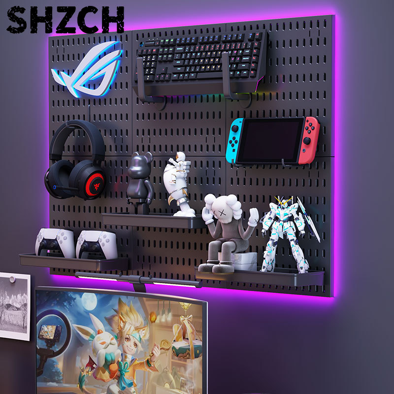 Desk Setup Diy - DIY Hole-in-the-Wall Organizer voor gaming-setup, pc-bureau