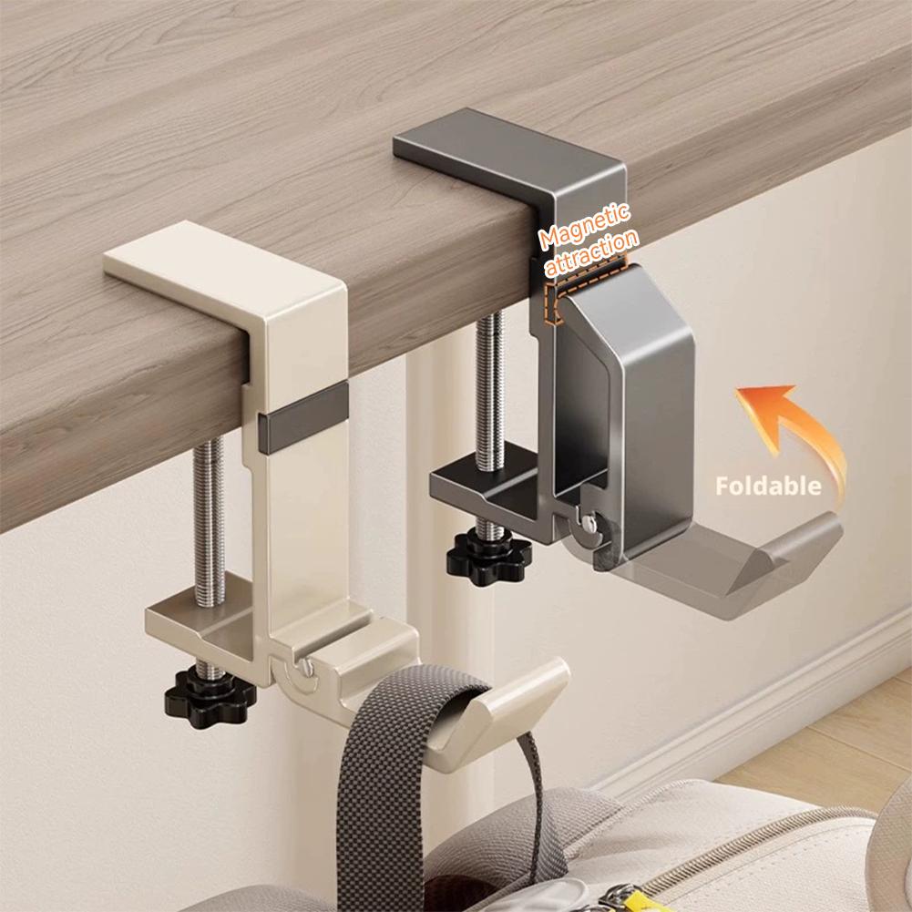 Desk Setup Organizer - Geen boor nodig, opvouwbare bureauhaak, klem