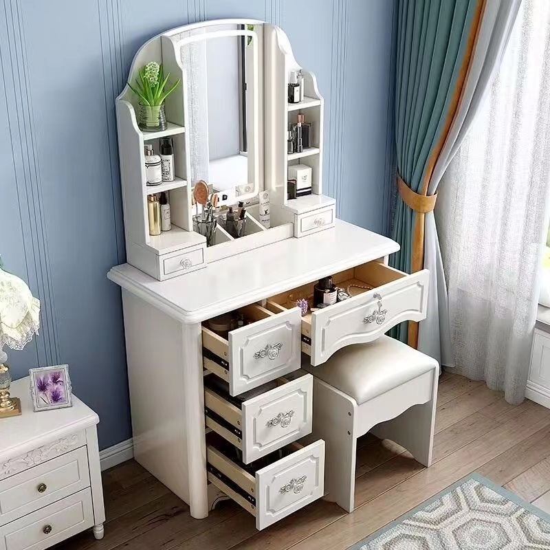 Desk Setup Simple - Meisjes witte en roze moderne houten