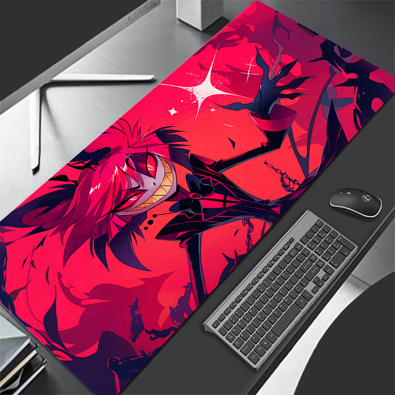 Desk Setup Red - Rode Anime Uitgebreide Bureaumat Laptop Leuke