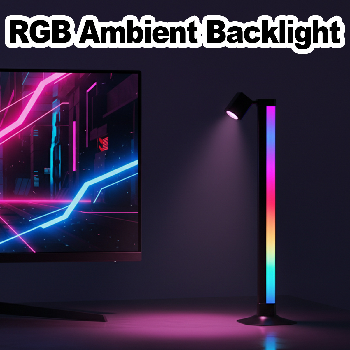 Desk Setup Rgb - Slimme LED RGB lichtbalk met muziek