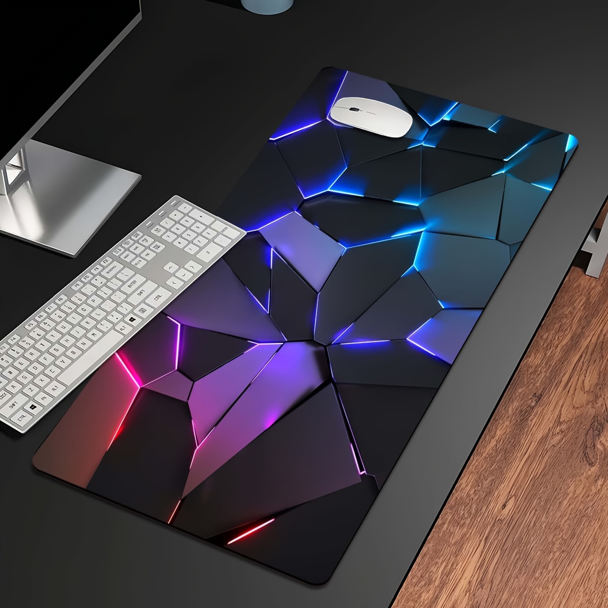 Line Geometry RGB muismat grot - Desk Setup Rgb recensie en prijs