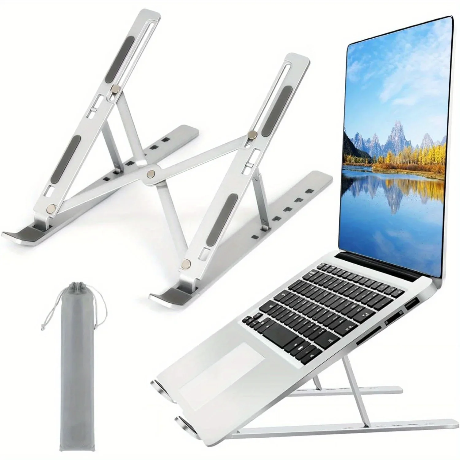 Opvouwbare aluminium laptopsta - Desk Setup Macbook recensie en prijs