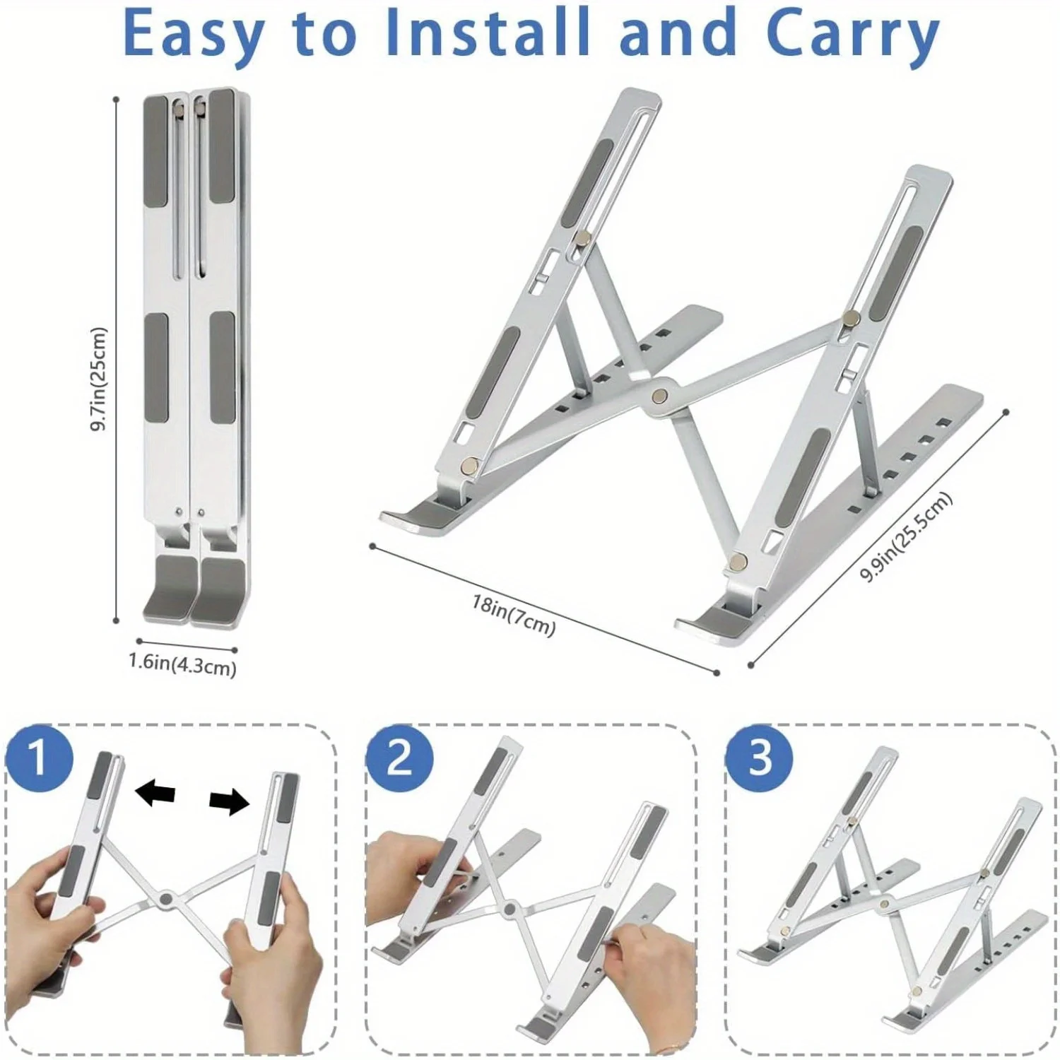 Opvouwbare aluminium laptopsta - Desk Setup Macbook recensie en prijs