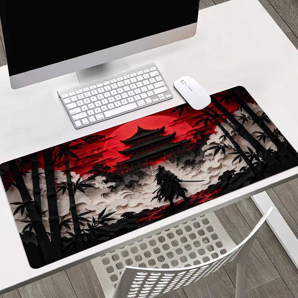 Samurai Red Moon Muismatten Pc - Desk Setup Red recensie en prijs