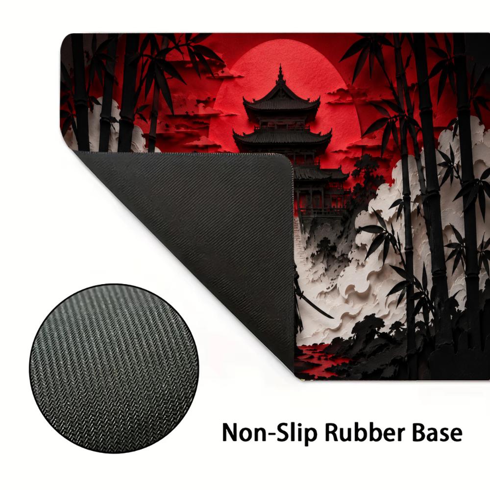 Samurai Red Moon Muismatten Pc - Desk Setup Red recensie en prijs