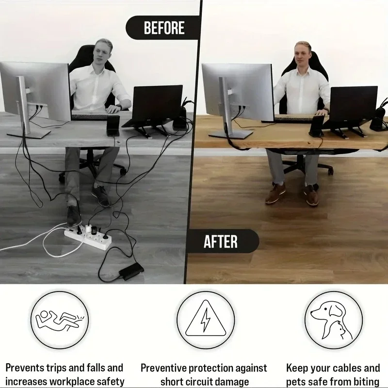 8-gaats netwerkzak onder burea - Desk Setup Organizer recensie en prijs