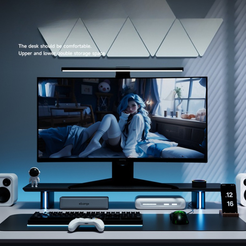RGB-monitorstandaard Ergonomis - Desk Setup With Laptop And Monitor recensie en prijs