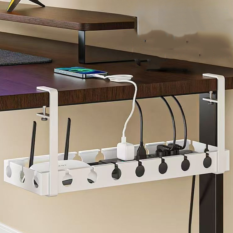 Kabelorganizer onder de tafel  - Desk Setup Organizer recensie en prijs