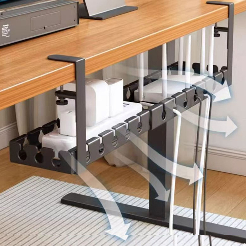 Kabelorganizer onder de tafel  - Desk Setup Organizer recensie en prijs