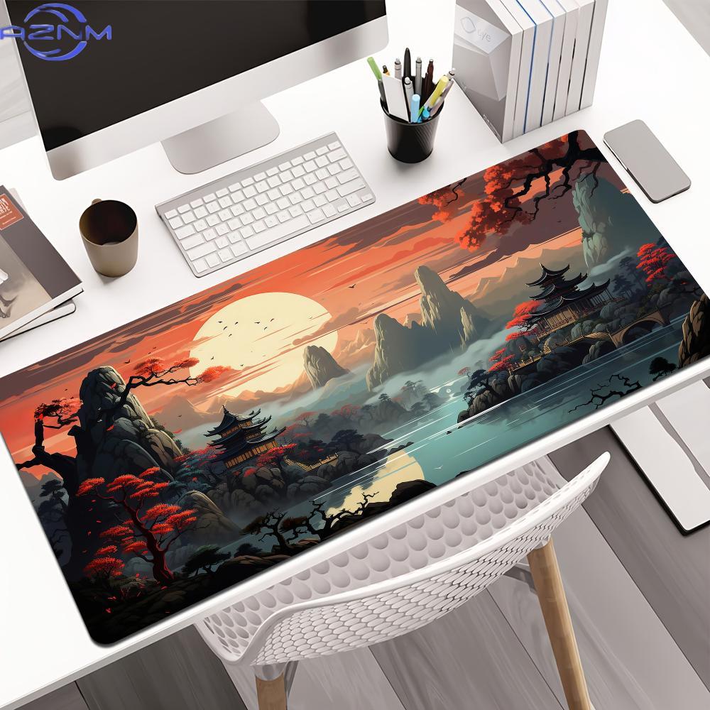 Rood en Zwart Kunstlandschappe - Desk Setup Red recensie en prijs