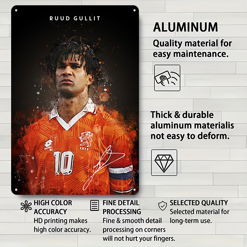 Ruud Gullit Voetballer Wanddec - Desk Room Setup recensie en prijs