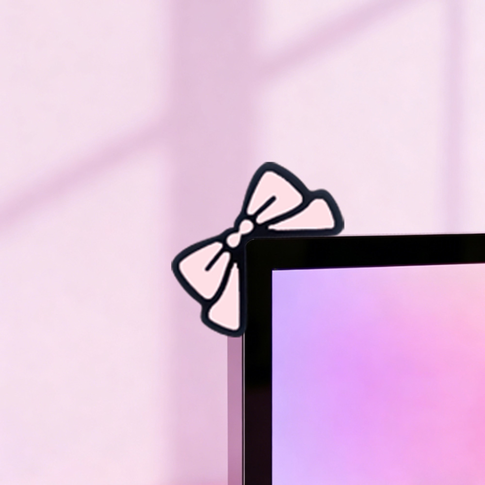 Schattige roze strik monitorde - Desk Setup With Laptop And Monitor recensie en prijs
